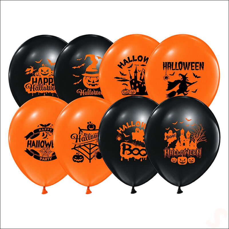 Halloween Cadılar Bayramı Balon - 30 cm x 8 Adet