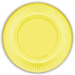 Makaron Karton Tabak, 23 cm x 8 Adet - Sarı