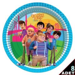 Rafadan Tayfa Karton Tabak - 23cm x 8 Adet