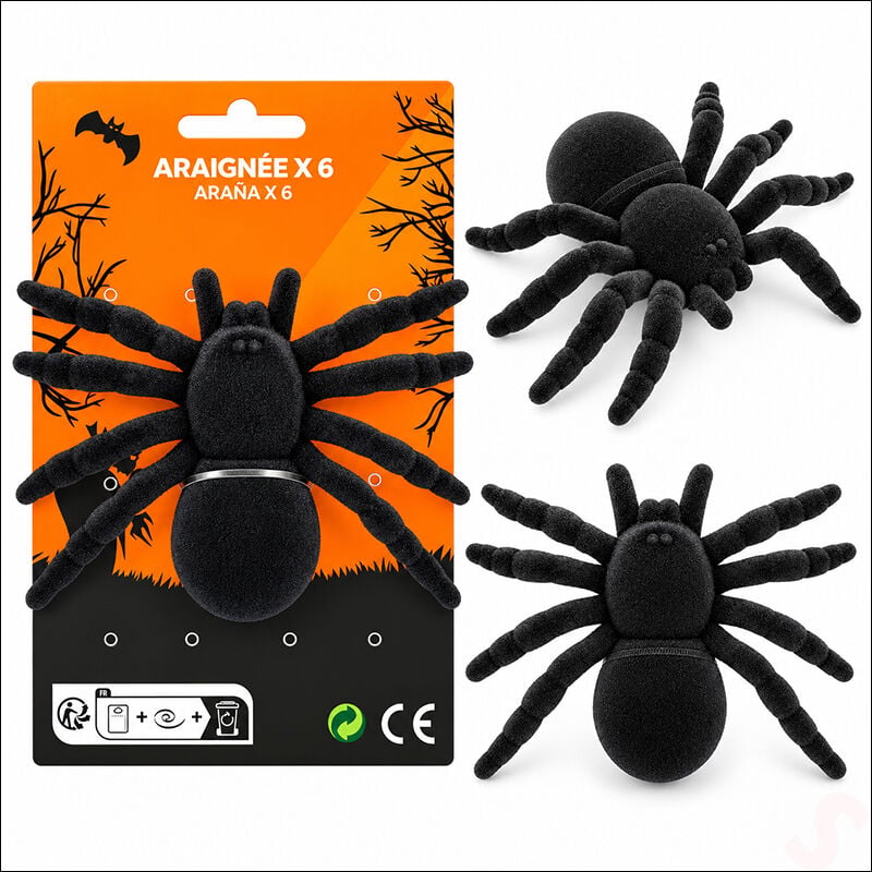 Halloween Pelüş Örümcek SüS, 15 cm - 1 Adet