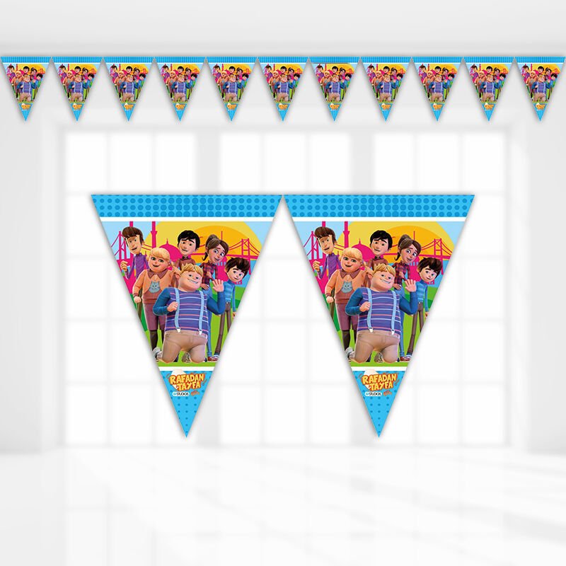 Rafadan Tayfa Üçgen Bayrak Flama - 3,20 mt.