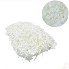 Zikzak Kırpıntı Kağıt Paketleme Dolgu Malzemesi, 50 gr - Beyaz
