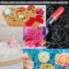 Zikzak Kırpıntı Kağıt Paketleme Dolgu Malzemesi, 50 gr - Beyaz