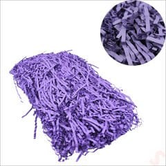 Zikzak Kırpıntı Kağıt Paketleme Dolgu Malzemesi, 50 gr - Mor