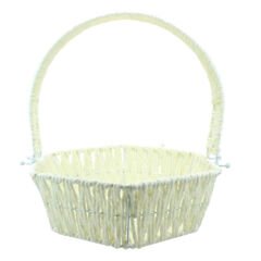 Saplı Altıgen Sepet, 32 cm, Büyük Boy