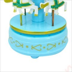 Atlı Karınca Müzik Kutusu, 17cm x 10cm - Mavi