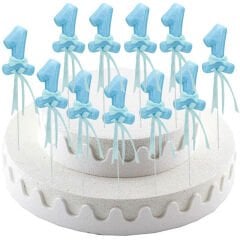 1 Yaş Simli Çubuk Süs, Mavi