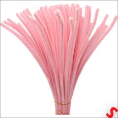 Şönil Çubuk 8 mm Kalınlık 30 cm Uzunluk, 100 adet - Pembe