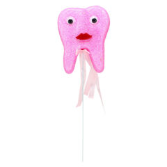Diş Buğdayı Simli Çubuk Süs, Pembe