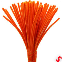 Şönil Çubuk 8 mm Kalınlık 30 cm Uzunluk, 100 adet - Turuncu