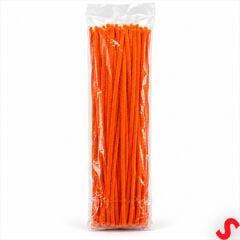 Şönil Çubuk 8 mm Kalınlık 30 cm Uzunluk, 100 adet - Turuncu