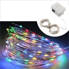 1 mt Multi Renk 10 Ledli Pilli Peri Led Işık