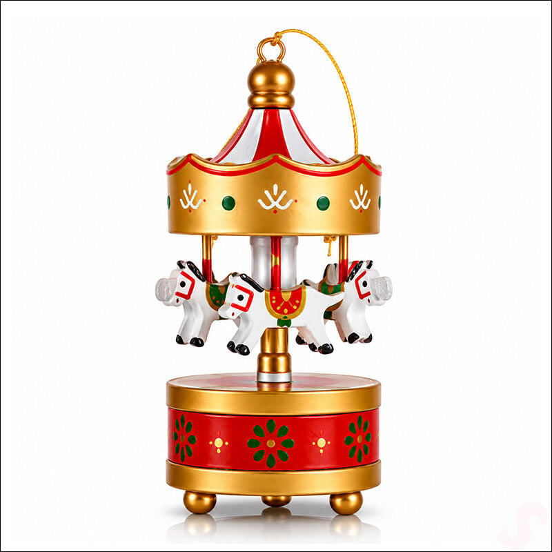 Altın Mini Atlıkarınca, 8,5 cm x 3,5 cm - 1 Adet
