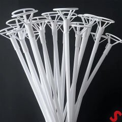 40cm Balon Çubuğu ve Takma Aparatı Seti, Balon Hariç - 5 Set