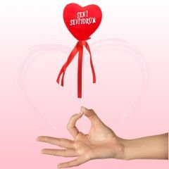 Seni Seviyorum Kalp Çubuk, 27 cm x 7 cm - 1 Adet