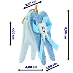 Diş Figürlü Çanta - Mavi