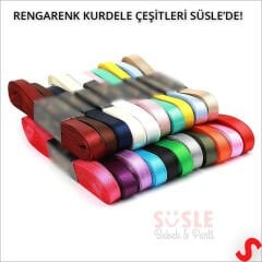 Saten Kurdele, 3cm x 10mt - Gümüş