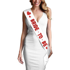 Bride To Be Kuşak, 160 cm x 6 cm - Kırmızı