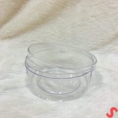 Mika, Kapaklı Oval Şeffaf Kutu, 7cm x 5cm x 12 Adet