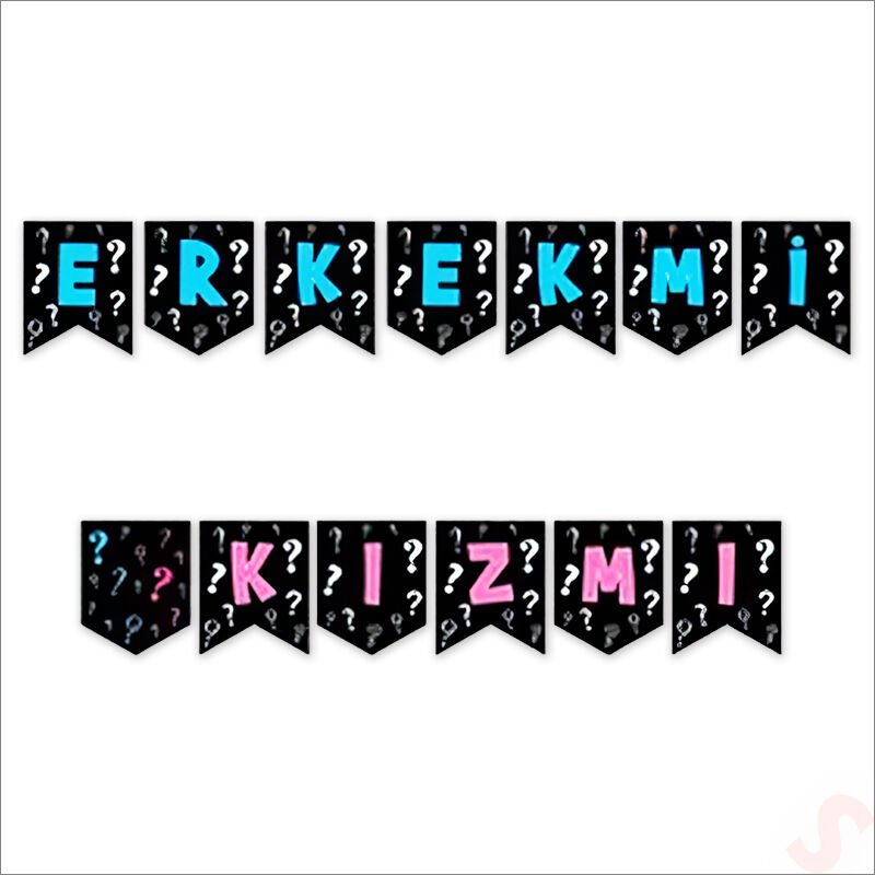 Cinsiyet Belirleme Partisi, Kız mı? Erkek Mi? Banner - 1,90mt