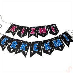 Cinsiyet Belirleme Partisi, Kız mı? Erkek Mi? Banner - 1,90mt