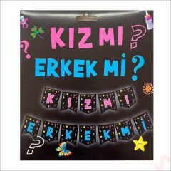 Cinsiyet Belirleme Partisi, Kız mı? Erkek Mi? Banner - 1,90mt
