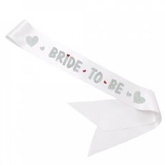 Bride To Be Kuşak, 160 cm x 6 cm - Gümüş