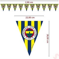 Fenerbahçe Üçgen Bayrak Flama - 2,90 mt
