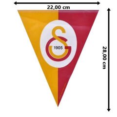 Galatasaray Üçgen Bayrak Flama - 3,60 mt