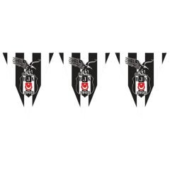 Beşiktaş Üçgen Bayrak Flama - 3,60 mt