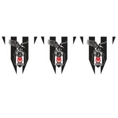 Beşiktaş Üçgen Bayrak Flama - 3,60 mt