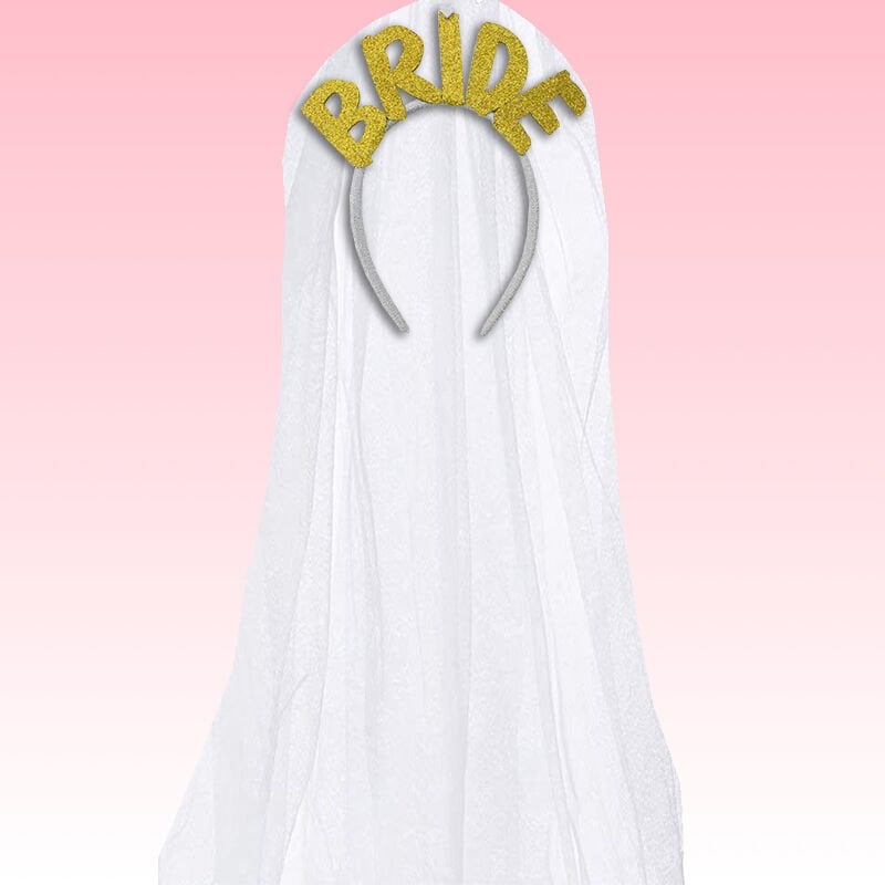 Bride Tüllü Taç - Altın