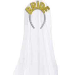 Bride Tüllü Taç - Altın