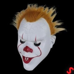 Stephan King's Korkutucu Pelüş Saçlı Maske - 27cm x 21cm