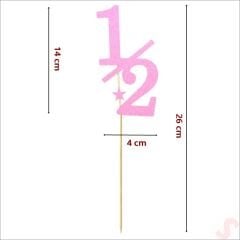 1/2 Yarım Yaş Pasta SüSü, 4cm x 26cm - Pembe