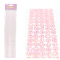 Yapışkanlı Kristal Süsleme Taşları 0,50 cm Çap, 600 Adet Taş, Pembe