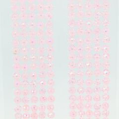 Yapışkanlı Kristal Süsleme Taşları 0,50 cm Çap, 600 Adet Taş, Pembe