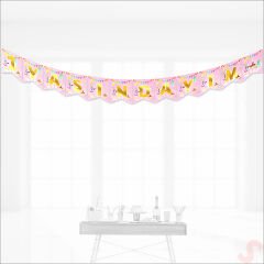 1 Yaşındayım Banner, 2 mt x 17 cm - Pembe