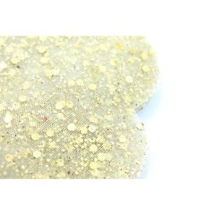 Kesilmiş Tül, 18 cm Metalik Parlak, 25 Adet - Altın