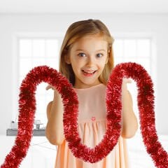 Parti Boyun Simi, 7 cm x 2 mt - Kırmızı