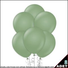 Okaliptus Pastel Balon, 30cm x 8 Adet