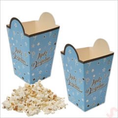 İyi Ki Doğdun Mavi Mısır Kutusu - 8 Adet