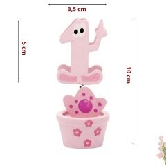 1 Yaş Figürlü Notluk - Pembe