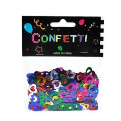 Metalik Masa Üstü Kalp Serpme Konfeti, 15 gr - Çok Renkli