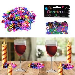Metalik Masa Üstü Kalp Serpme Konfeti, 15 gr - Çok Renkli