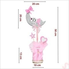 Ay Bebek Masa SüSü, 50cm x 20cm - Pembe