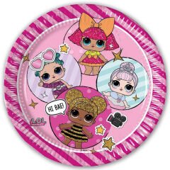 LoL Bebek Karton Tabak - 23cm x 8 Adet