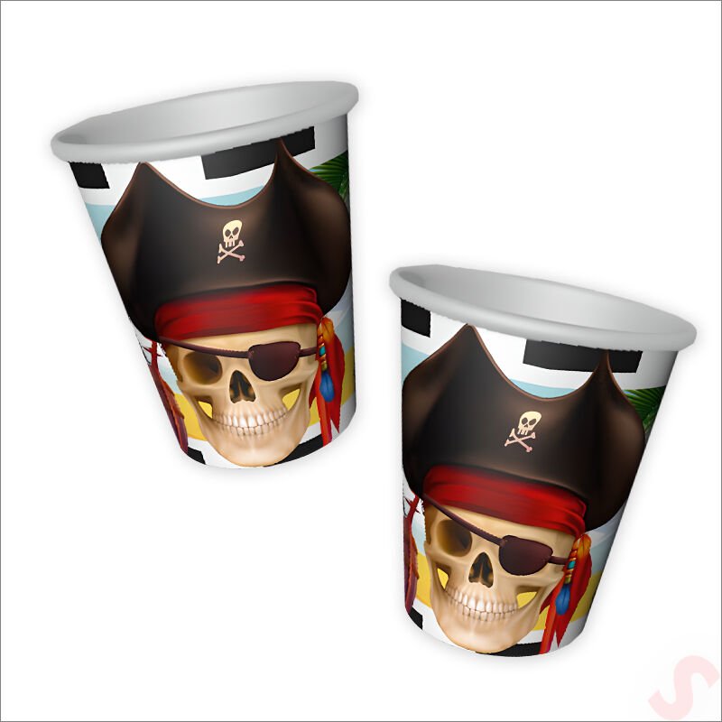 Korsan Partisi Karton Bardak - 8 Adet