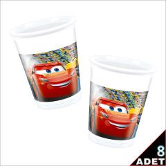 Cars 3, Plastik Bardak - 8 Adet