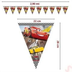 Cars 3, Üçgen Bayrak Flama - 2,90 mt